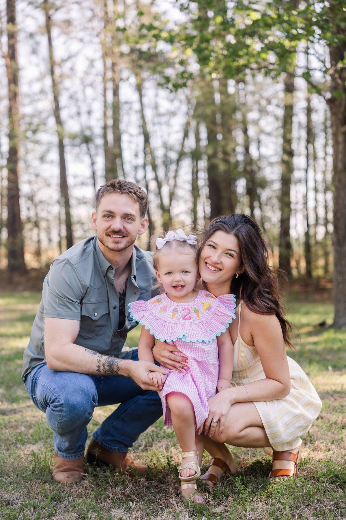 Highfill Family - Matt with wife and daughter